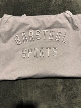 Barstool Sports Embroidered hooded Sweatshirt - Light Gray